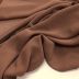 Tecido Crepe Georgete Premium Cor Marrom Chocolate Pantone 18-1222TCX Cocoa Brown 