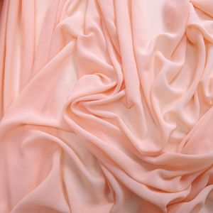 Tecido Crepe Georgete Premium Cor Pêssego Pantone 14-1419TCX Peach Pearl