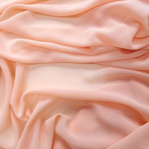 Tecido Crepe Georgete Premium Cor Pêssego Pantone 14-1419TCX Peach Pearl