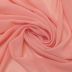 Tecido Crepe Georgete Premium Cor Pêssego Rosado, Pantone: 13-1023 Peach Fuzz