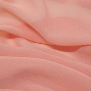 Tecido Crepe Georgete Premium Cor Pêssego Rosado, Pantone: 13-1023 Peach Fuzz