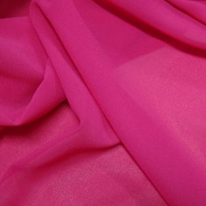 Tecido Crepe Georgete Premium Cor Pink Azaléia Intenso Pantone: 17-2033 TCX Fandango Pink 