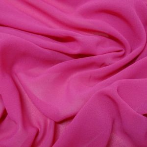 Tecido Crepe Georgete Premium Cor Pink Azaléia Intenso Pantone: 17-2033 TCX Fandango Pink 