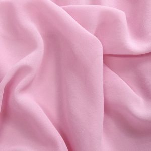 Tecido Crepe Georgete Premium Cor Rosa bebê Pantone 13-2806 TCX Pink Lady