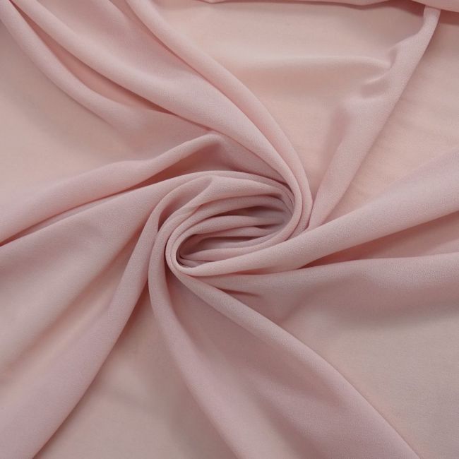 Tecido Crepe Georgete Premium Cor Rosê Claro Pantone 15-1607TCX Pale Mauve 