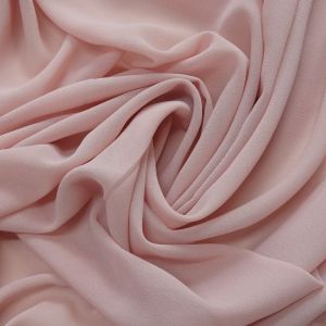 Tecido Crepe Georgete Premium Cor Rosê Claro Pantone 15-1607TCX Pale Mauve 