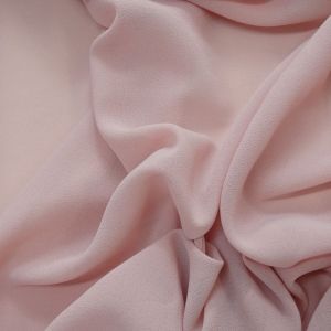 Tecido Crepe Georgete Premium Cor Rosê Claro Pantone 15-1607TCX Pale Mauve 