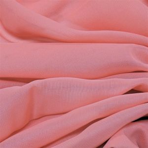 Tecido Crepe Hi Mult Chiffon Cor Pessego Rosado, Pantone: 15-1435TCX Sunny Corallo 