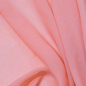 Tecido Crepe Hi Mult Chiffon Cor Pessego Rosado, Pantone: 15-1435TCX Sunny Corallo 