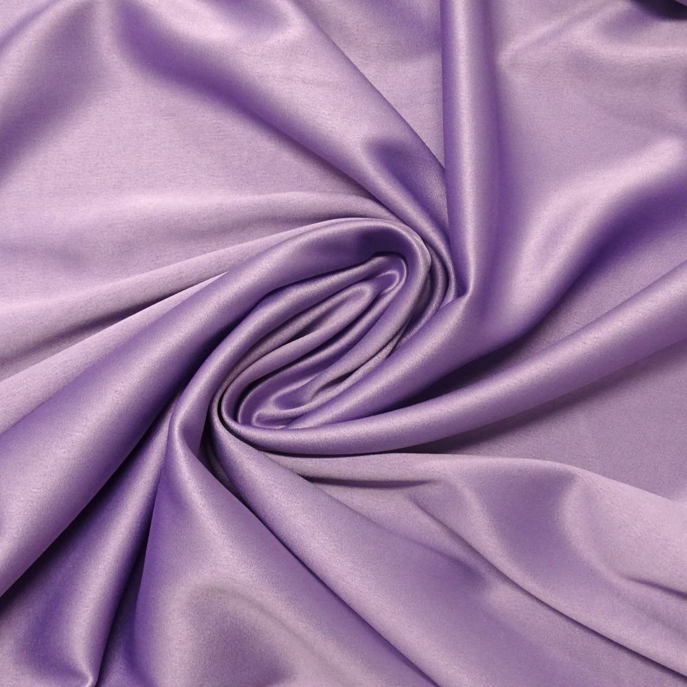 Tecido Crepe Vogue Span Premium Cor Lilás Lavanda Pantone 17-3617 TCX English Lavender 