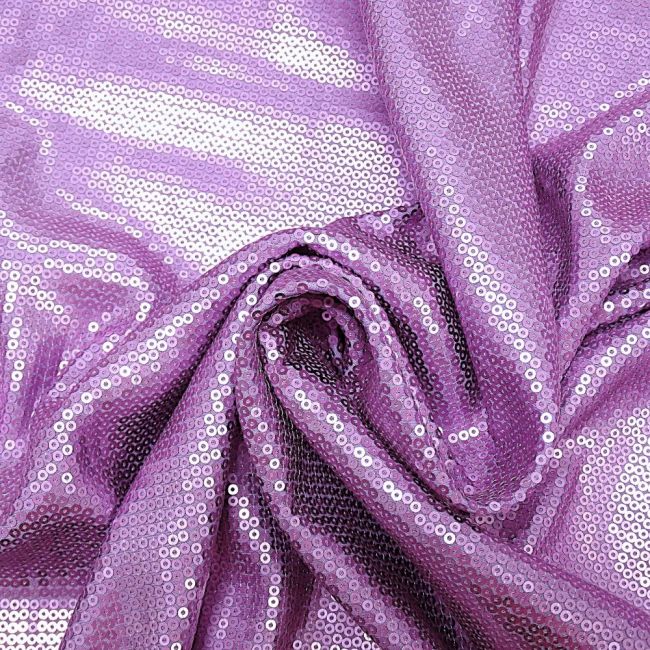 Tecido Malha Paetê Glamour Span, Cor Lavanda, Pantone: 16-3416TCX Violet Tulle 