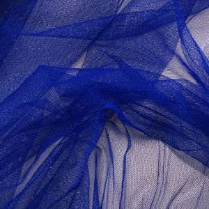 Tecido Microtule De Glitter Cor Azul Royal  Pantone  19-3955 TCX  Royal Blue 