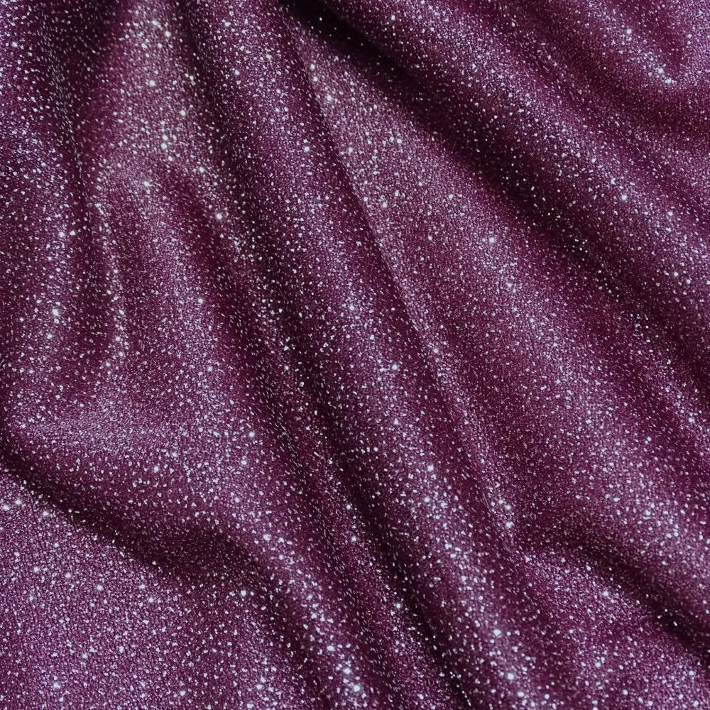 Tecido Microtule De Glitter Cor Marsala Escuro, Pantone: 19-1725 TCX Tawny Port  