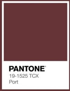 Tecido Mousseline Dior Toque De Seda Cor Vermelho Marsala  Pantone 19-1525TCX Port 