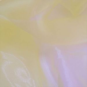 Tecido Organza Cristal Cor Amarelo Claríssimo 