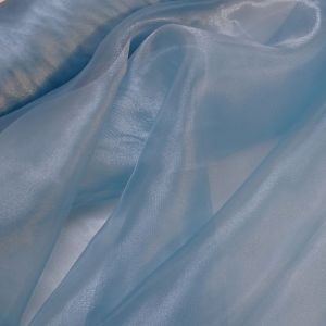 Tecido Organza Cristal Cor Azul Tiffany Pantone: 15-4712 TCX MARINE BLUE 