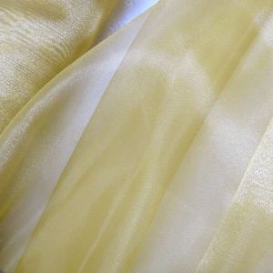 Tecido Organza Cristal Cor Dourado Ouro Pantone:  15-1046 TCX MINERAL YELLOW 