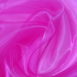 Tecido Organza Cristal Cor Pink Intenso, Pantone: 17-2227 TCX Lilac Rose