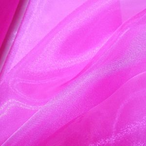 Tecido Organza Cristal Cor Pink Intenso, Pantone: 17-2227 TCX Lilac Rose