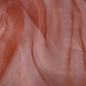 Tecido Organza Cristal Cor Terracota  Pantone: 18-1448 TCX Chili 