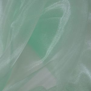 Tecido Organza Cristal Cor Verde Menta Claro Pantone: 15-6114 TCX HEMLOCK