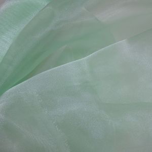 Tecido Organza Cristal Cor Verde Menta Claro Pantone: 15-6114 TCX HEMLOCK