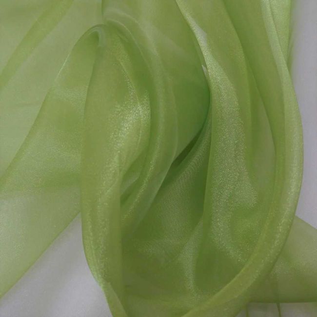 Tecido Organza Cristal Cor Verde Pistache 