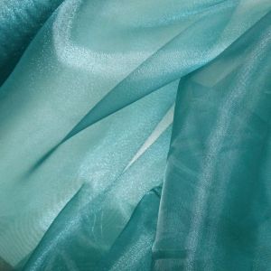 Tecido Organza Cristal Cor Verde Turquesa Escuro Pantone: 19-4534 TCX Chesapeake Bay