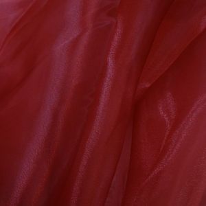 Tecido Organza Cristal Cor Vermelho Marsala Pantone:  19-1656 TCX RIO RED