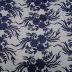 Tecido Renda Tule Bordada Cor Azul Twilight, Pantone: 19-3938TCX Twilight Blue 