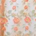 Tecido Renda Tule Bordada Floral Cor Pessego Pantone: 12-0913TCX 