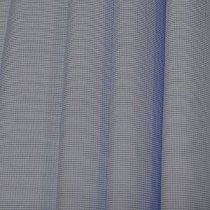 Tecido Tricoline Camisaria De Algodão Egípcio, Fio 120, Maquinetado Cor Azul Claro 