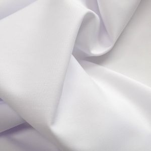 Tecido Tricoline Camisaria Fio Egipcio 400 Algodão Com Modal De Viscose Cor Branca Lisa 