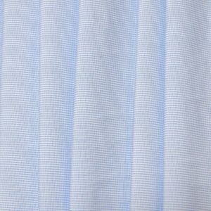 Tecido Tricoline Camisaria Fio Egipcio 400 Algodão Com Modal De Viscose Azul e Branco Maquinetado 