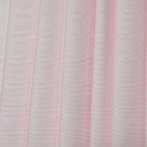 Tecido Tricoline Camisaria Fio Egipcio 400 Algodão Com Modal De Viscose Rosa Claro e Branco Micro maquinetado  