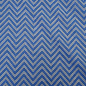 Tecido Tricoline Premium Chevron Azul Bebe 