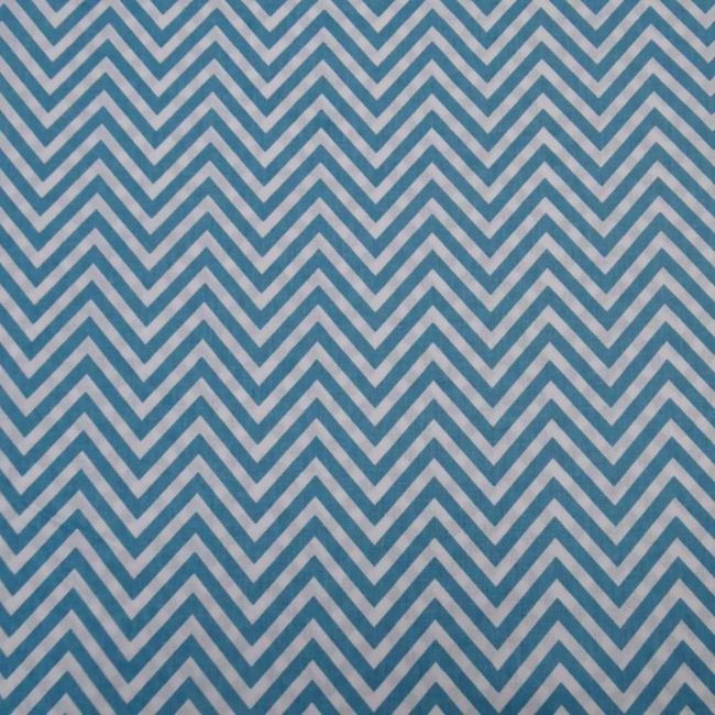 Tecido Tricoline Premium Chevron Tiffany 