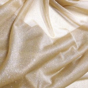 Tecido Tule De Glitter Cor Dourado Envelhecido, Pantone: 16-1324 TCX Lark  