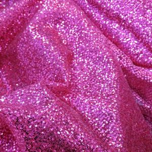 Tecido Tule Ilusion Com Glitter Cheio Cor Pink 