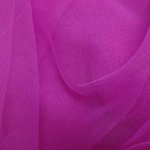 Tecido Tule Ilusion Premium Poliamida, Cor Fúcsia Rosada, Pantone: 17-2624 TCX Rose Violet  