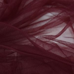 Tecido Tule Ilusion Poliamida Premium Cor Marsala Pantone: 19-1725TCX Tawny Port