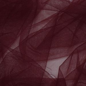 Tecido Tule Ilusion Poliamida Premium Cor Marsala Pantone: 19-1725TCX Tawny Port