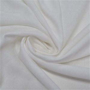 Tecido Viscolinho Cor Off White, Fibras Naturais de Viscose e Linho, Pantone 11-0602TCX