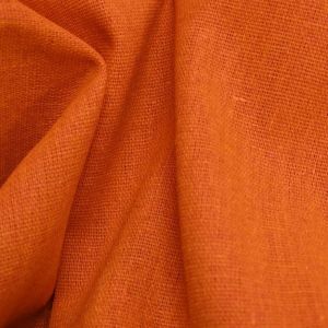 Tecido Viscolinho, Fibras de Linho Com Viscose, Cor Laranja Neon, Pantone: 15-1360 TN Shocking Orange 