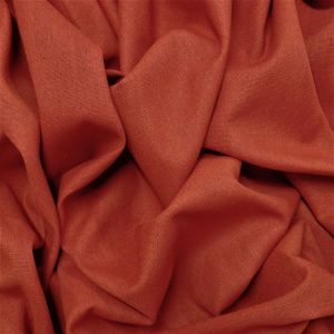 Tecido Viscolinho, Fibras de Linho Com Viscose, Cor Terracota, Pantone: 17-1444 TCX Ginger 