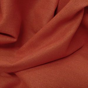 Tecido Viscolinho, Fibras de Linho Com Viscose, Cor Terracota, Pantone: 17-1444 TCX Ginger 