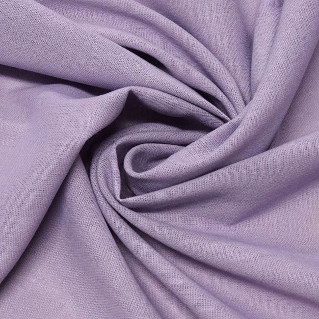 Tecido Viscolinho Fibras de Viscose e Linho Cor Lilás Lavanda Pastel, Pantone: 14-3812 TCX Pastel Lilac 