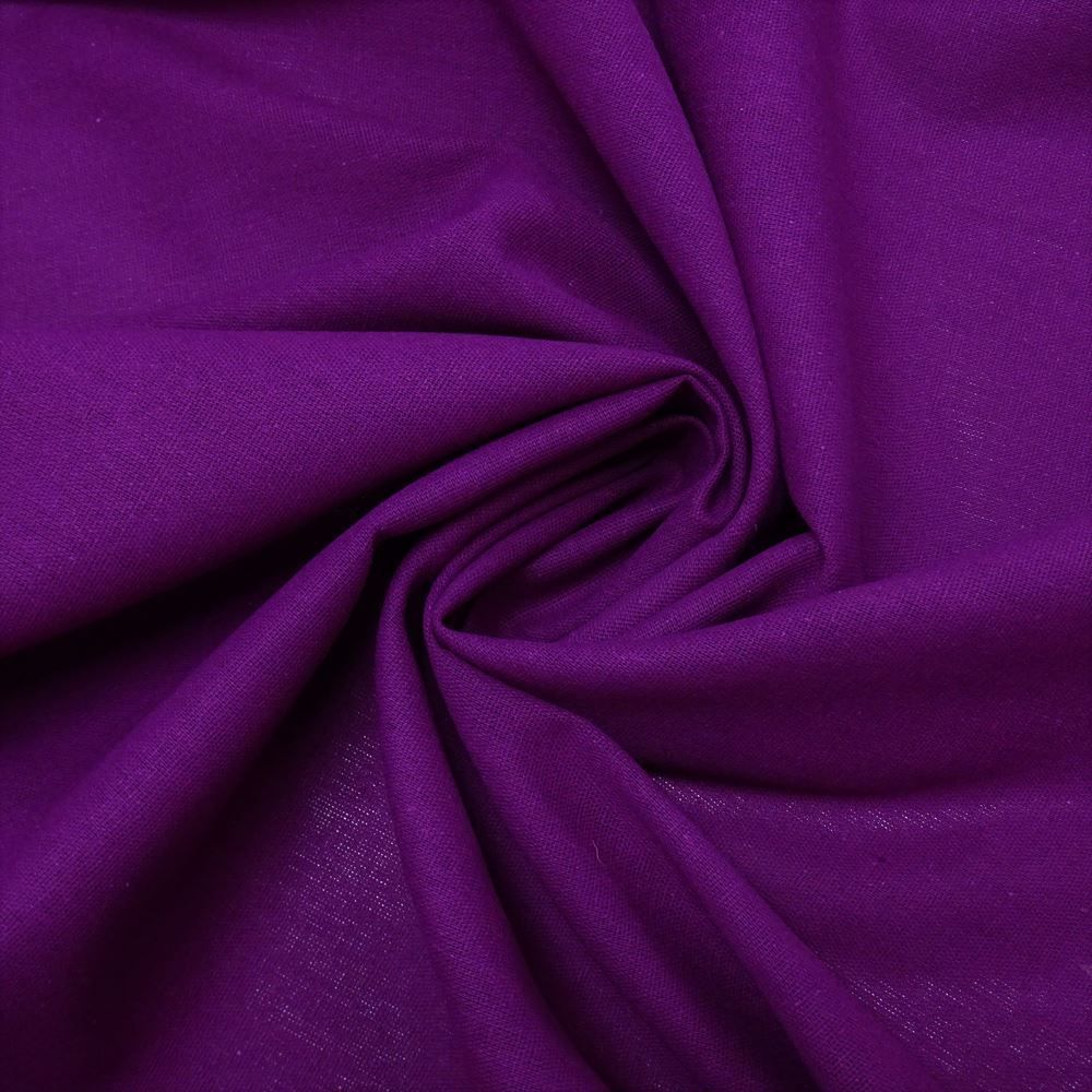 Tecido Viscolinho Fibras Naturais de Viscose e Linho Cor Uva, Pantone:19-3325 TCX Wood Violet  