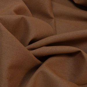 Tecido Viscolinho Viscose Com Linho Cor Marrom Conhaque Claro Pantone: Pantone: 19-1333 TCX Sequoia 