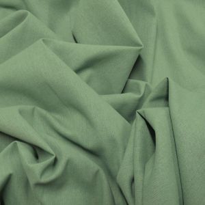 Tecido Viscolinho Viscose Com Linho Cor Verde Menta Escuro Pantone: 16-6216TCX Basil 